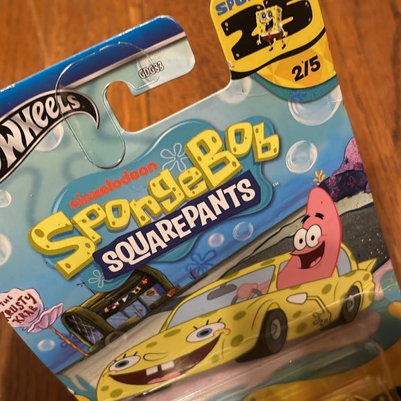•HOT WHEELS•NWT SPONGEBOB 25TH ANNIVERSARY HOT WHEELS TOY CAR 8+ YEARS OLD - Picture 6 of 7
